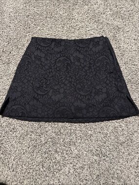 Black Lace A-Line Women's Skirt